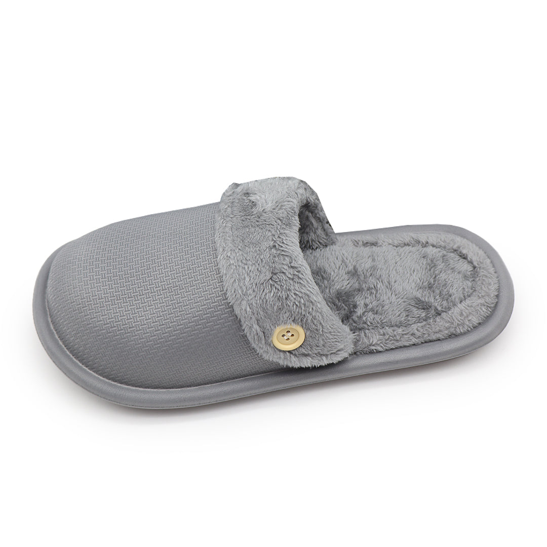 non-slip and warm furry slippers