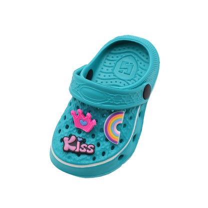 Summer children's slippers cartoon breathable hole shoes sandals