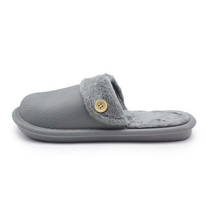 non-slip and warm furry slippers
