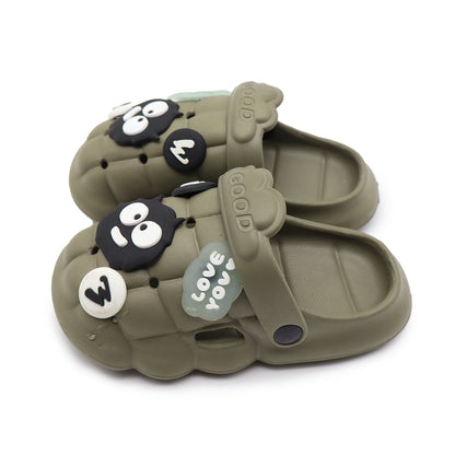 Summer children's slippers cartoon breathable hole shoes sandals